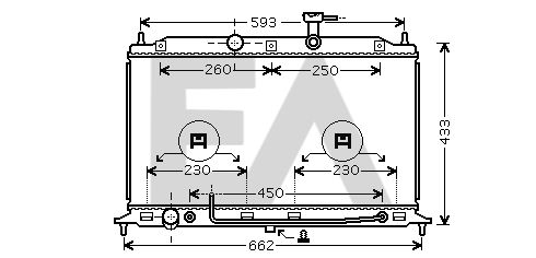 31R36023 EACLIMA Радиатор, охлаждение двигателя