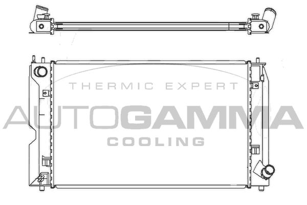 105059 AUTOGAMMA Радиатор, охлаждение двигателя