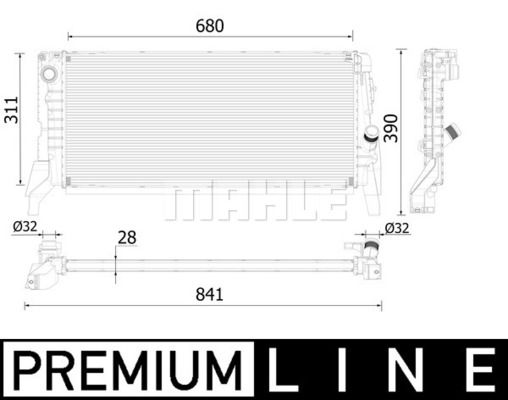 WG2183272 WILMINK GROUP Радиатор, охлаждение двигателя