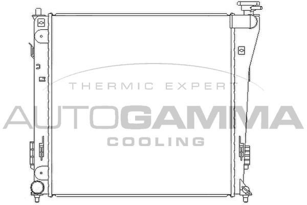 105837 AUTOGAMMA Радиатор, охлаждение двигателя