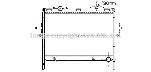 KA2128 AVA QUALITY COOLING Радиатор, охлаждение двигателя