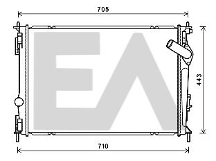 31R18191 EACLIMA Радиатор, охлаждение двигателя