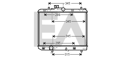 31R69057 EACLIMA Радиатор, охлаждение двигателя