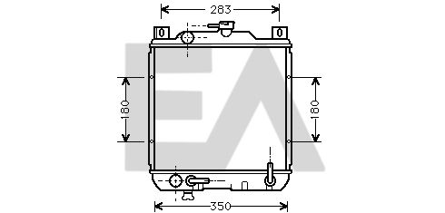 31R69011 EACLIMA Радиатор, охлаждение двигателя