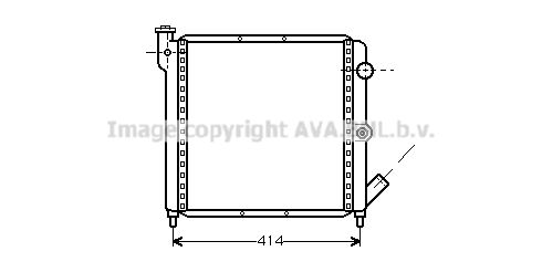 RTA2063 AVA QUALITY COOLING Радиатор, охлаждение двигателя