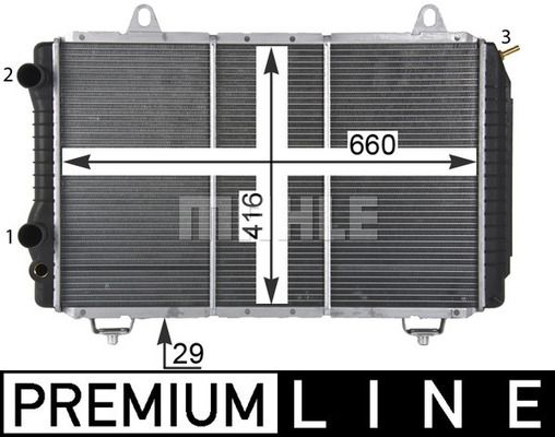 CR499000P MAHLE Радиатор, охлаждение двигателя