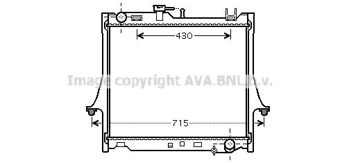 IS2025 AVA QUALITY COOLING Радиатор, охлаждение двигателя