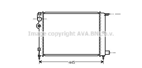 CN2080 AVA QUALITY COOLING Радиатор, охлаждение двигателя