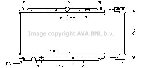 MT2116 AVA QUALITY COOLING Радиатор, охлаждение двигателя