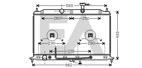 31R36048 EACLIMA Радиатор, охлаждение двигателя