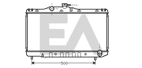 31R71042 EACLIMA Радиатор, охлаждение двигателя