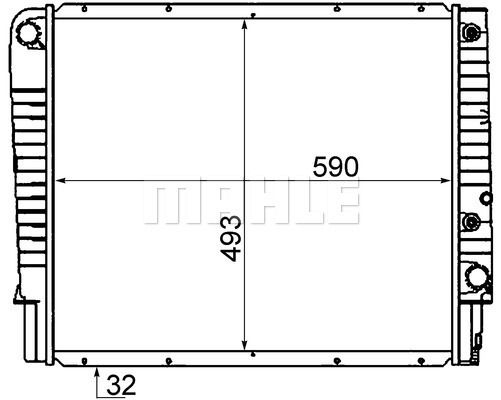 CR1545000S MAHLE Радиатор, охлаждение двигателя