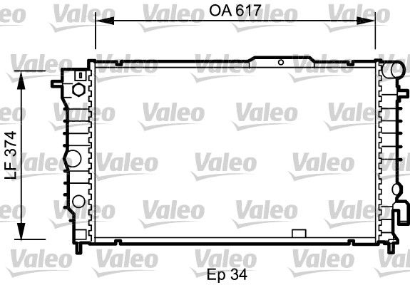 734604 VALEO Радиатор, охлаждение двигателя