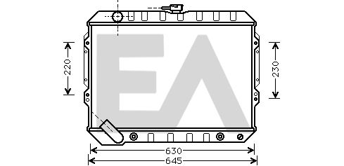 31R51130 EACLIMA Радиатор, охлаждение двигателя