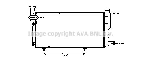 PE2099 AVA QUALITY COOLING Радиатор, охлаждение двигателя