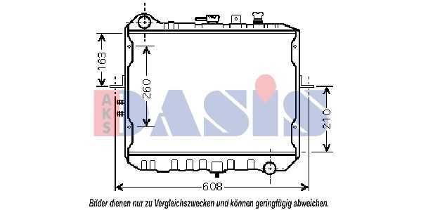 510105N AKS DASIS Радиатор, охлаждение двигателя