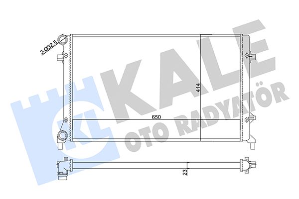 356920 KALE OTO RADYATÖR Радиатор, охлаждение двигателя
