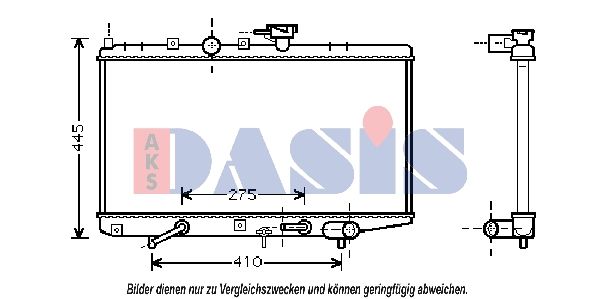 510048N AKS DASIS Радиатор, охлаждение двигателя