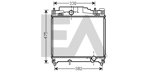 31R71317 EACLIMA Радиатор, охлаждение двигателя