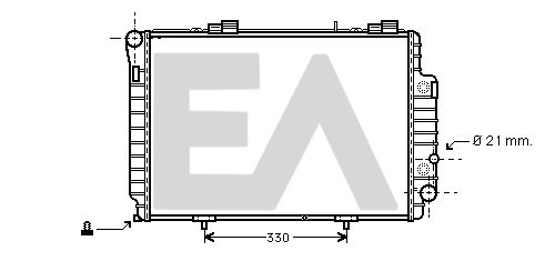 31R50141 EACLIMA Радиатор, охлаждение двигателя