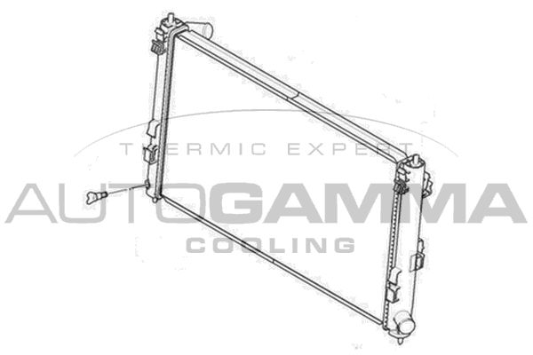 105174 AUTOGAMMA Радиатор, охлаждение двигателя