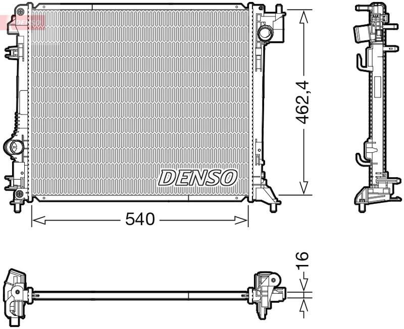 DRM46062 DENSO Радиатор, охлаждение двигателя