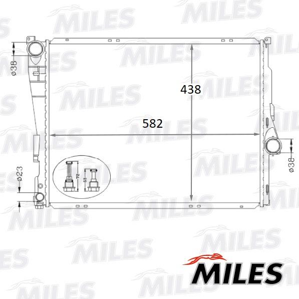 ACRB102 MILES Радиатор, охлаждение двигателя