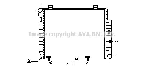 MSA2155 AVA QUALITY COOLING Радиатор, охлаждение двигателя