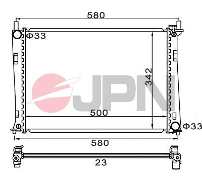 60C9026JPN JPN Радиатор, охлаждение двигателя