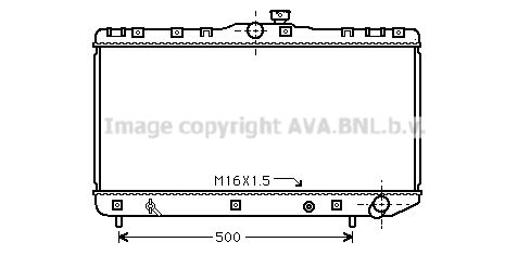 TO2181 AVA QUALITY COOLING Радиатор, охлаждение двигателя