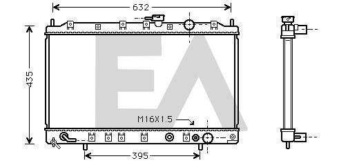 31R51051 EACLIMA Радиатор, охлаждение двигателя