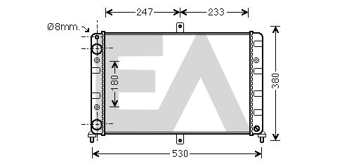 31R39011 EACLIMA Радиатор, охлаждение двигателя