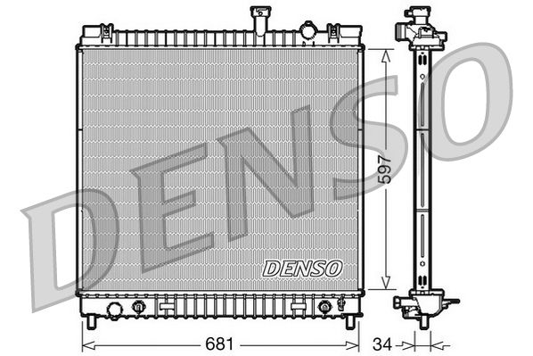 DRM46031 DENSO Радиатор, охлаждение двигателя