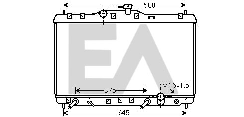 31R26029 EACLIMA Радиатор, охлаждение двигателя