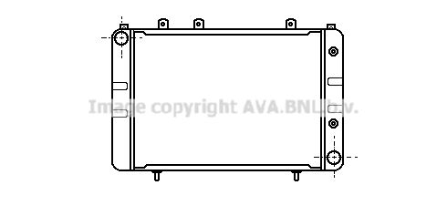 OL2020 AVA QUALITY COOLING Радиатор, охлаждение двигателя