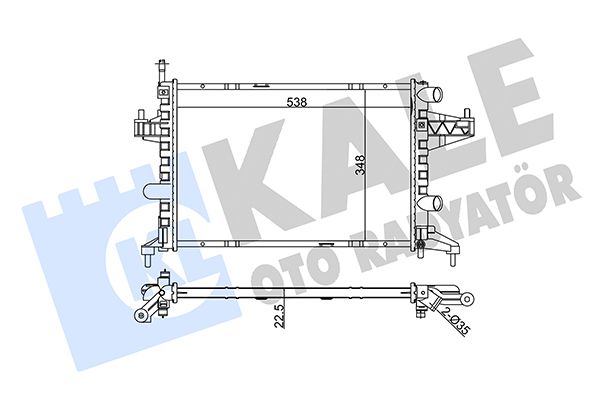 364300 KALE OTO RADYATÖR Радиатор, охлаждение двигателя