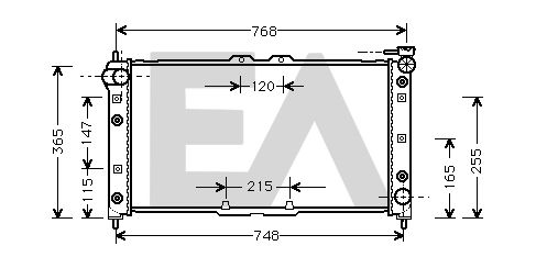 31R52054 EACLIMA Радиатор, охлаждение двигателя