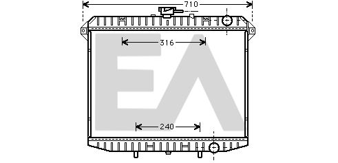 31R18069 EACLIMA Радиатор, охлаждение двигателя