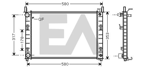 31R22117 EACLIMA Радиатор, охлаждение двигателя