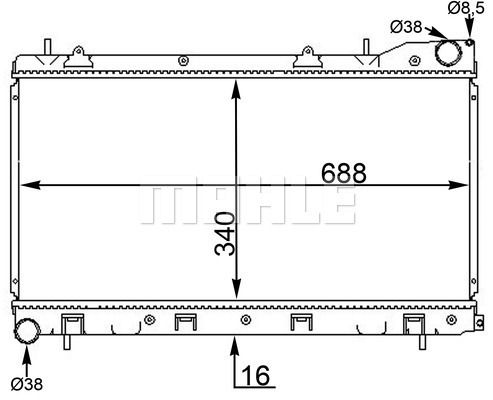 WG2182753 WILMINK GROUP Радиатор, охлаждение двигателя