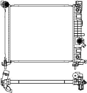 33518503 SAKURA Automotive Радиатор, охлаждение двигателя
