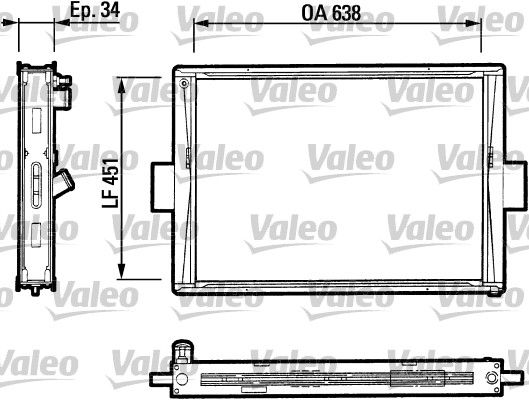 816647 VALEO Радиатор, охлаждение двигателя