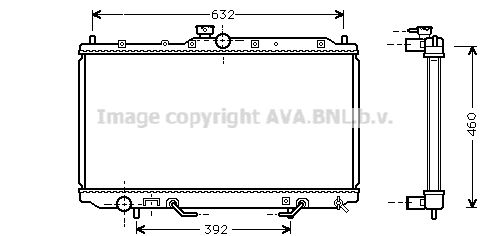 MT2153 AVA QUALITY COOLING Радиатор, охлаждение двигателя