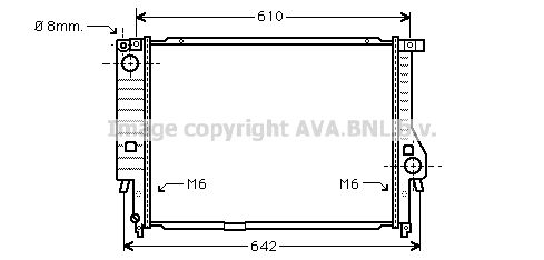 BW2167 AVA QUALITY COOLING Радиатор, охлаждение двигателя