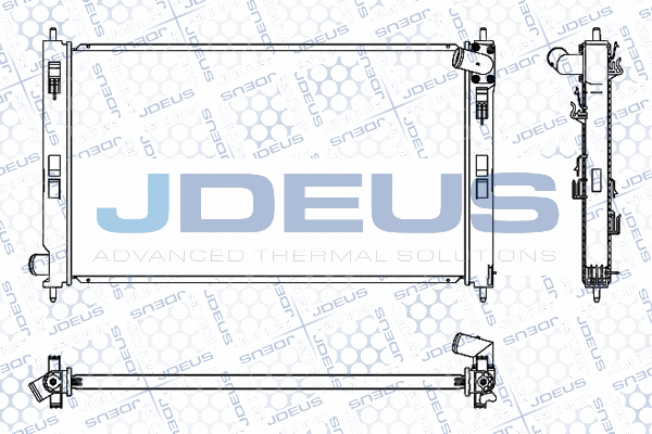 M0180430 JDEUS Радиатор, охлаждение двигателя