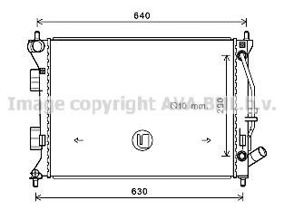 HY2381 AVA QUALITY COOLING Радиатор, охлаждение двигателя