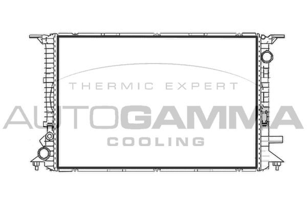 107944 AUTOGAMMA Радиатор, охлаждение двигателя