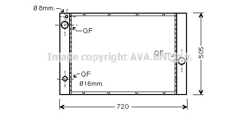 BW2236 AVA QUALITY COOLING Радиатор, охлаждение двигателя