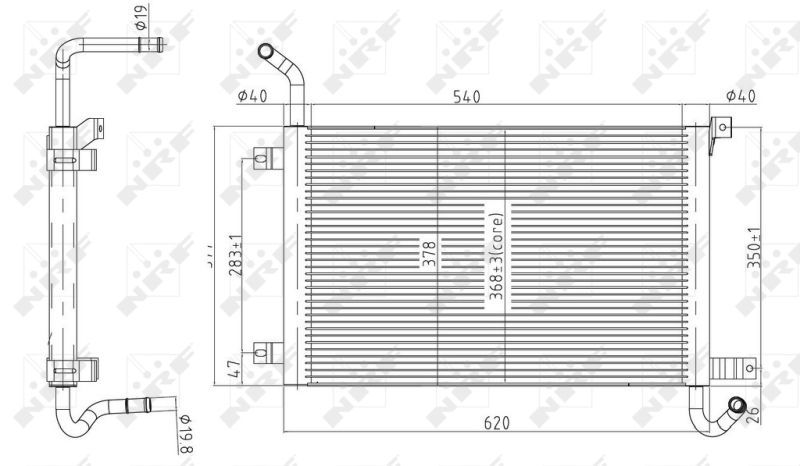 50145 NRF Радиатор, охлаждение двигателя