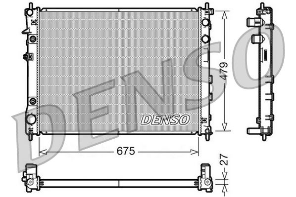 DRM36012 DENSO Радиатор, охлаждение двигателя